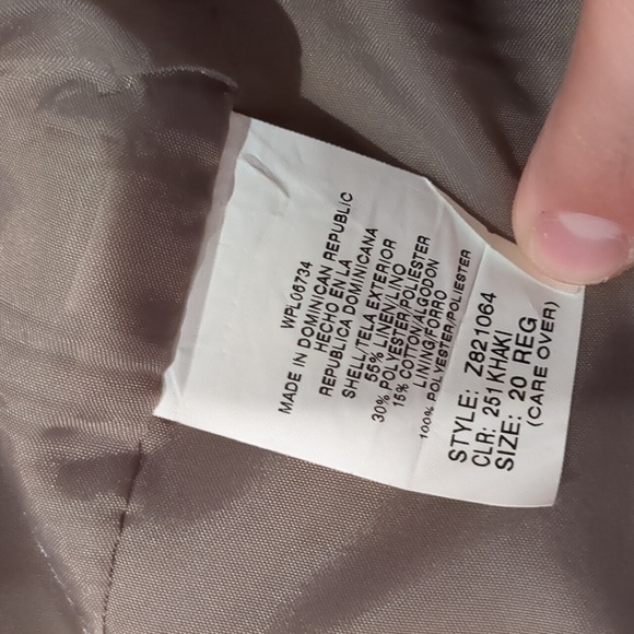 Izod Khaki/Tan Blazer - Picture 3 of 3